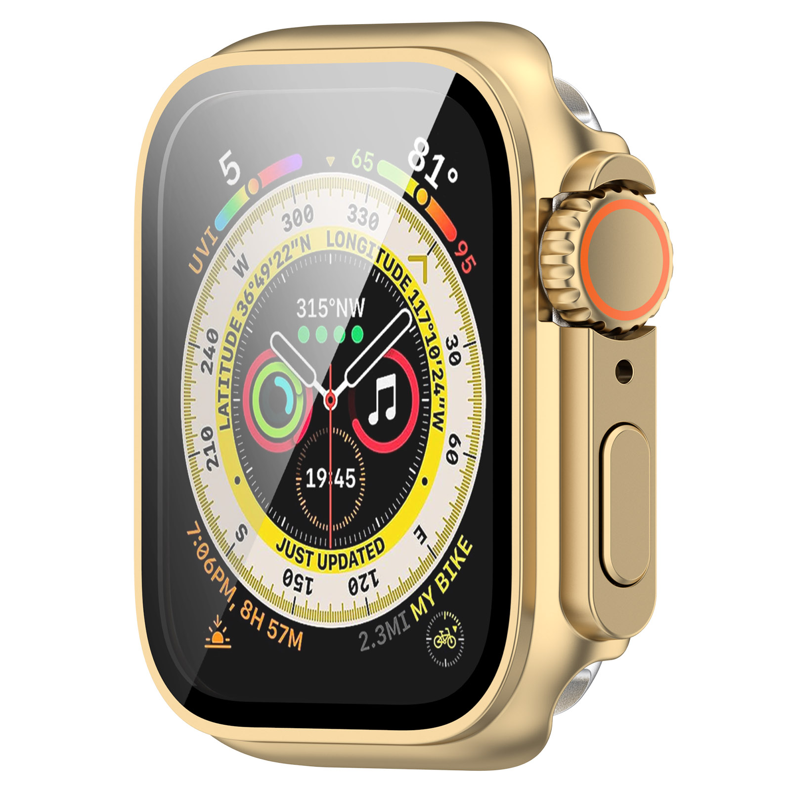 ГиперМол Защитный чехол для Apple Watch 41 мм цвет шампанского