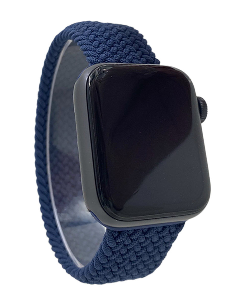 Apple Нейлоновый ремешок для Apple Watch 1-9 / SE / ULTRA (42/44/45/49 мм) без застежки, темно-синий, размер M