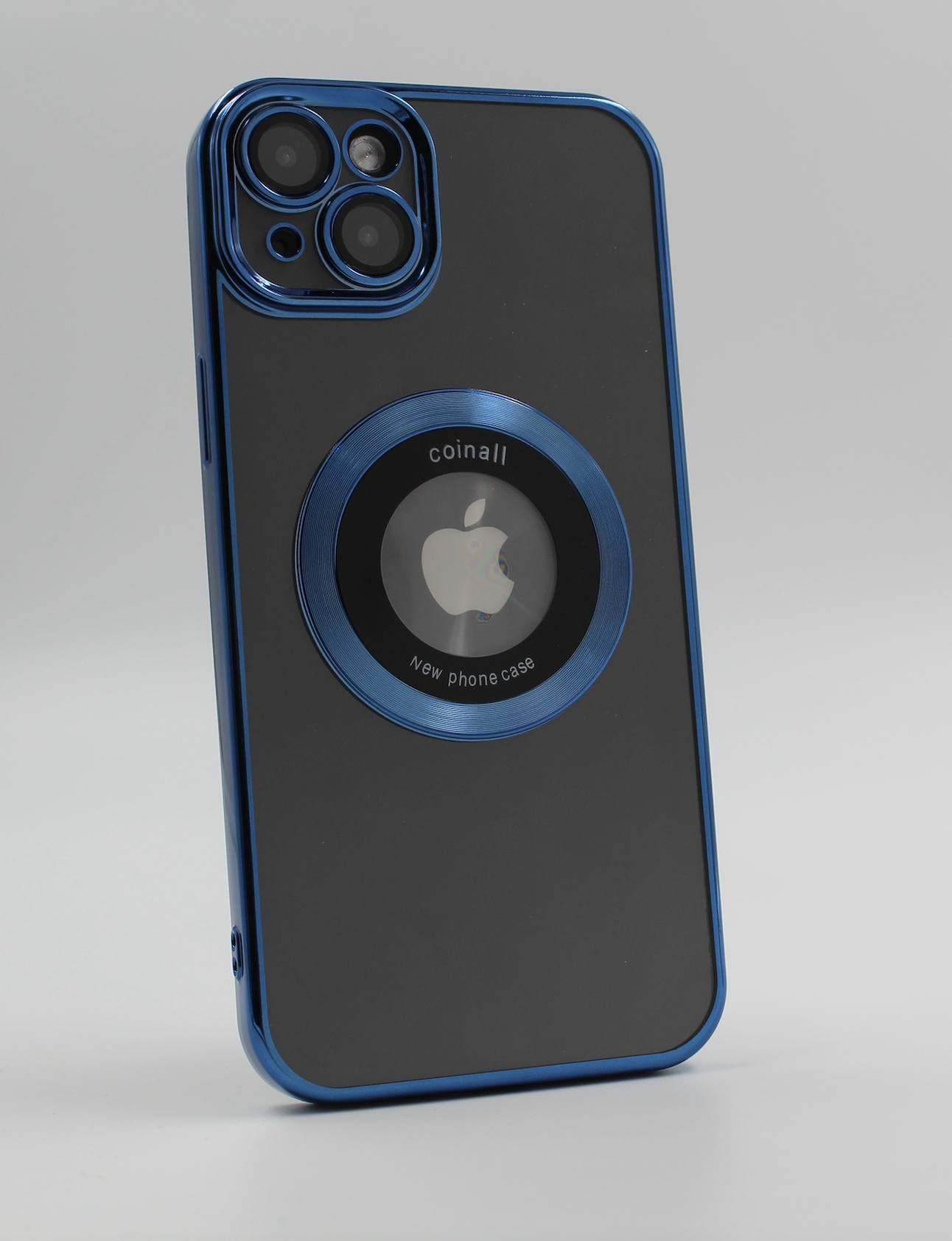 Apple Силиконовый магнитный чехол для iPhone 14, MagSafe, с рисунком компакт-диска ночной синий