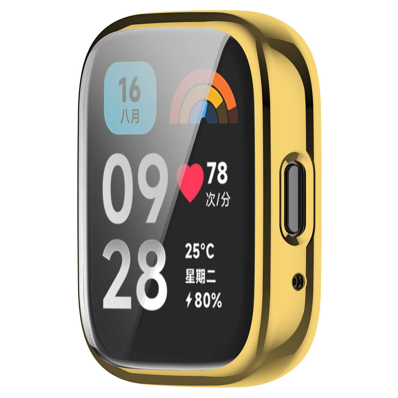 Redmi Защитный чехол для Redmi Watch 3 Lite Watch 3 Active, золотистый