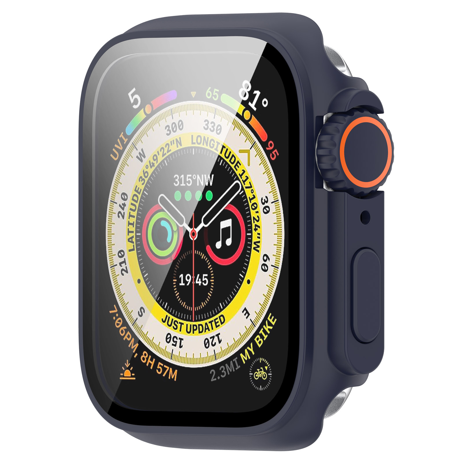 ГиперМол Защитный чехол для Apple Watch 44 мм ночной синий