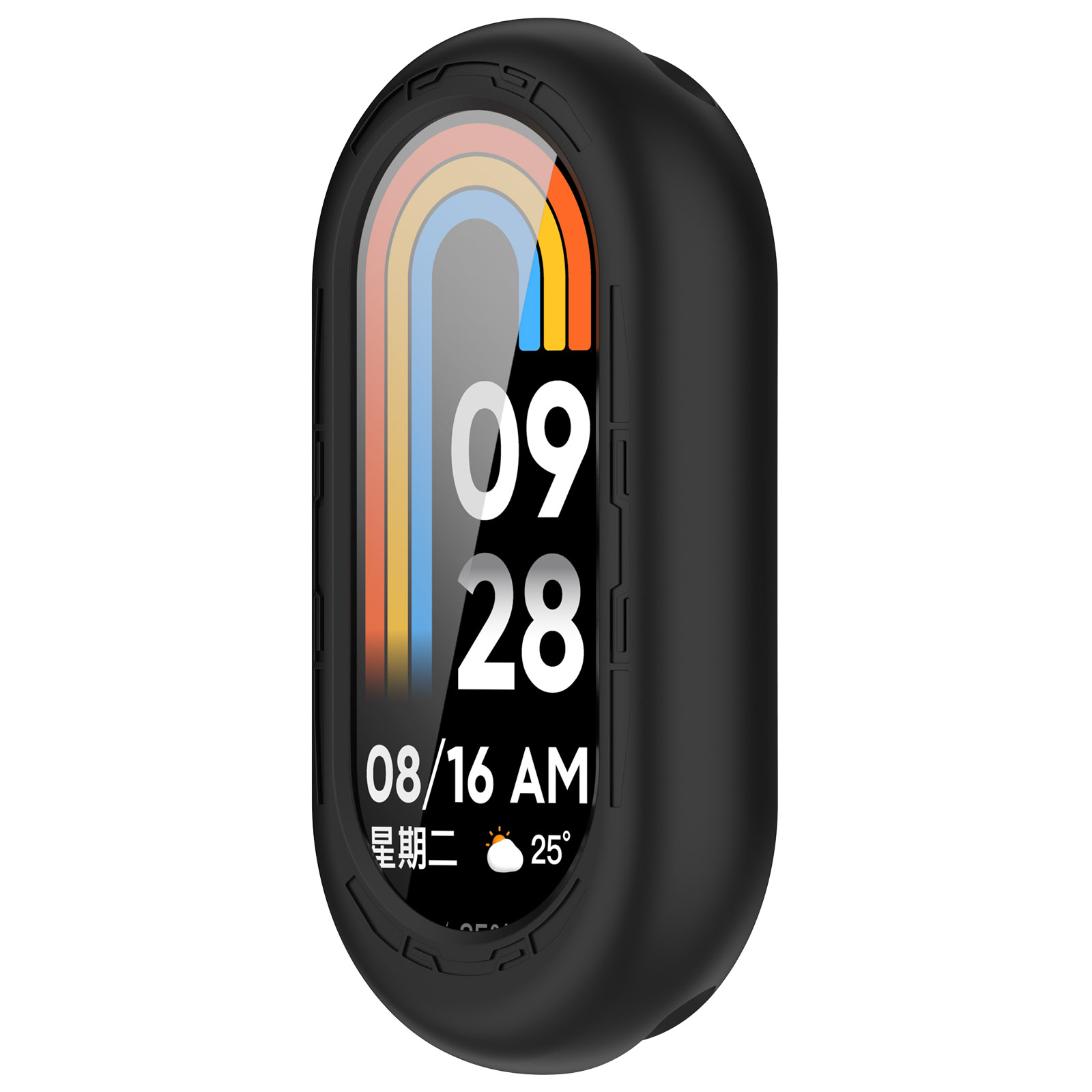 Xiaomi Защитный силиконовый чехол для Xiaomi Mi Band 8 черный