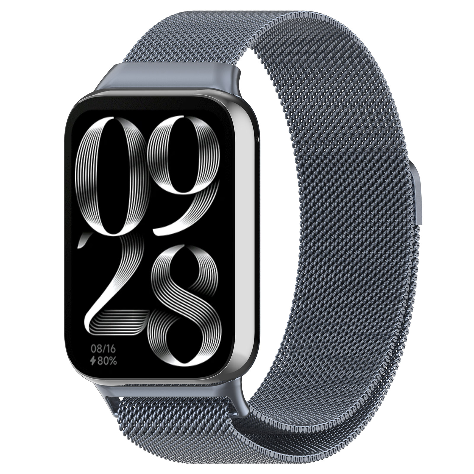 Xiaomi Ремешок миланская петля для Xiaomi Mi Band 8 Pro/9 Pro / Redmi Watch 4/5/6 серый космос