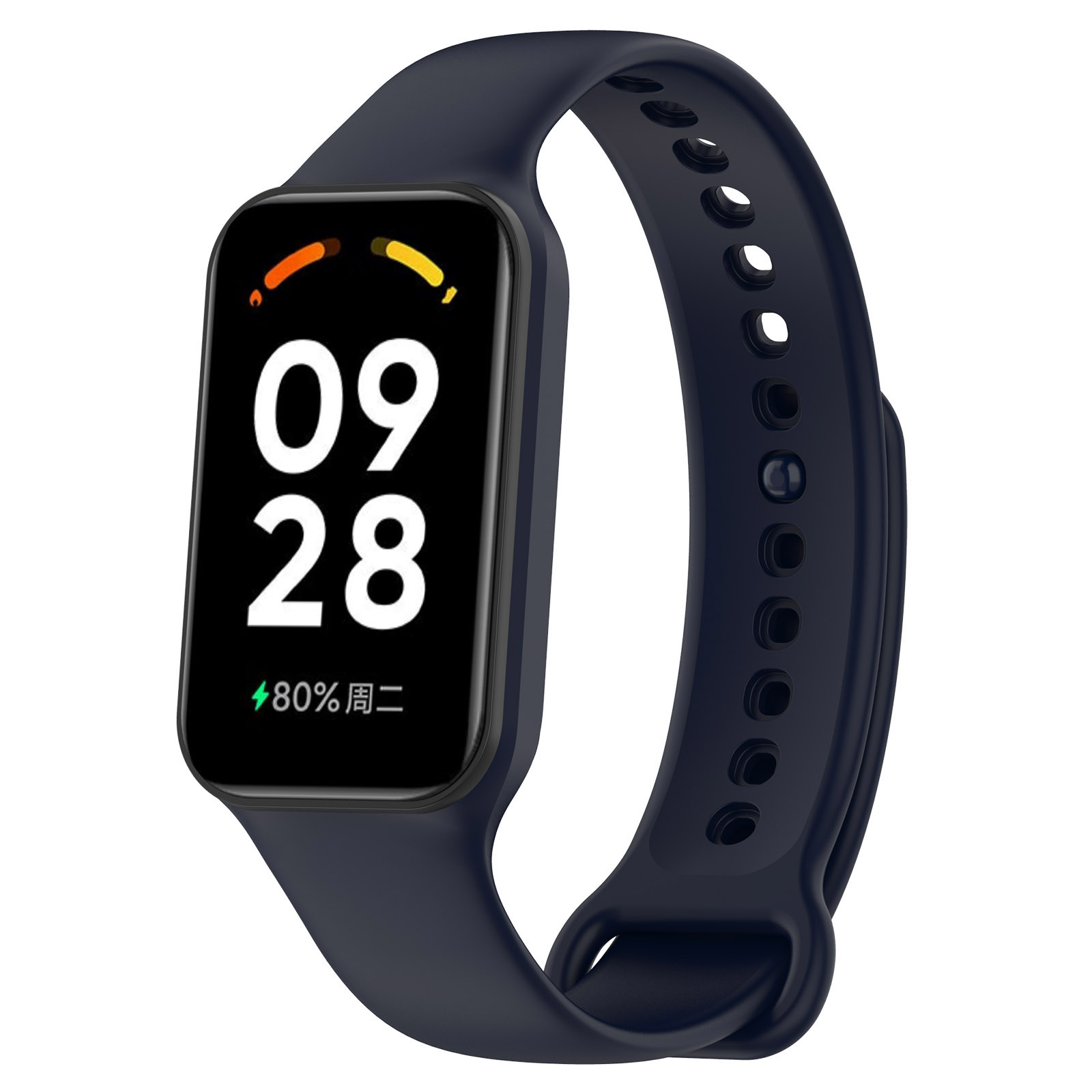 Xiaomi Cиликоновый ремешок для Xiaomi Mi Band 8 Active / Redmi Band 2 ночной синий