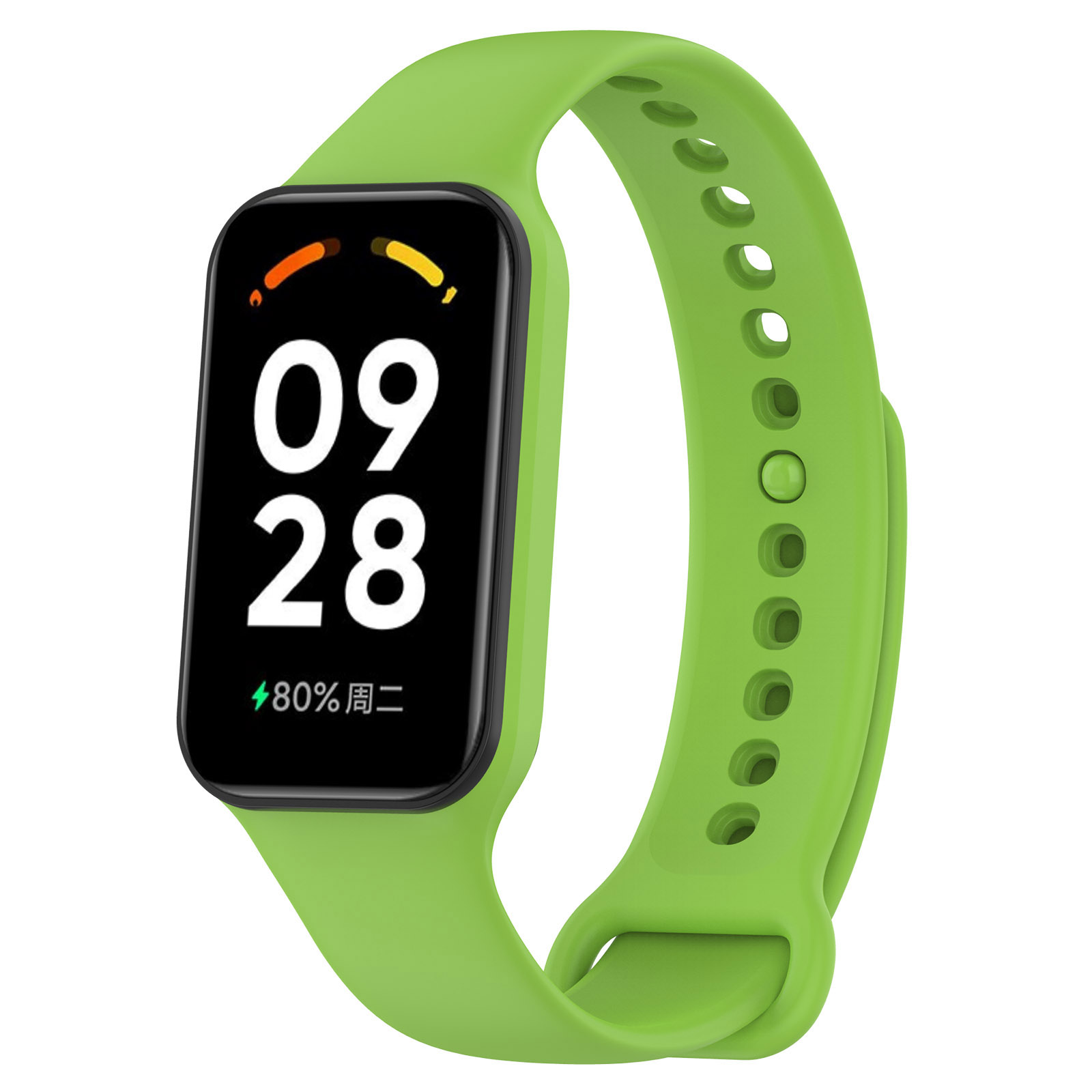 Xiaomi Cиликоновый ремешок для Xiaomi Mi Band 8 Active / Redmi Band 2 светло-зеленый