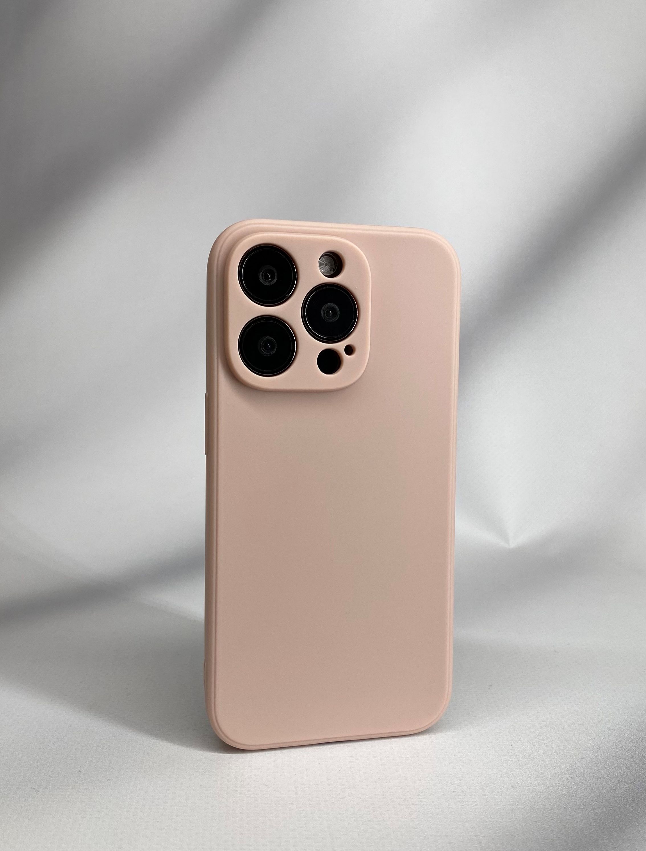 Apple Силиконовый защитный чехол для iPhone 14 Pro розовый