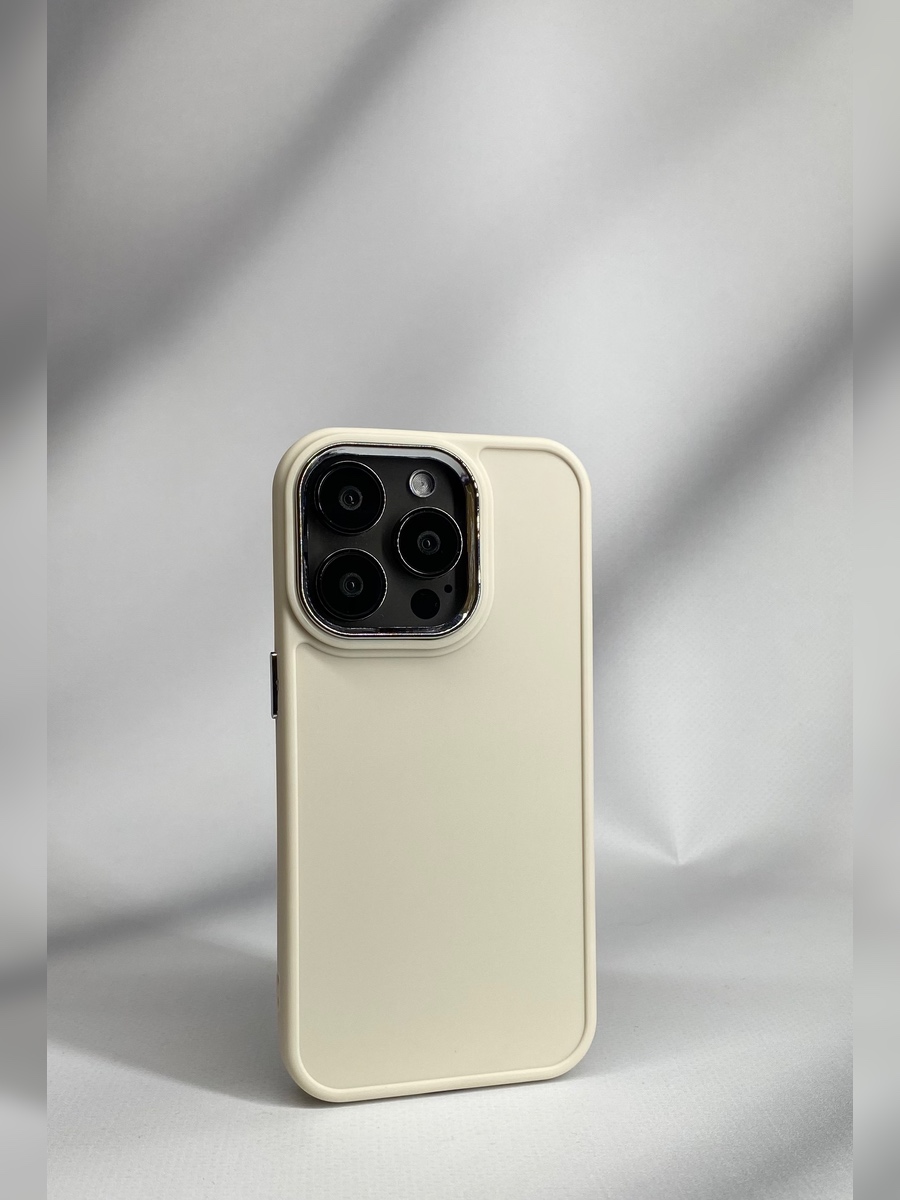 Apple Силиконовый чехол со съемной оправой камеры для iPhone 12 Pro Max лунный