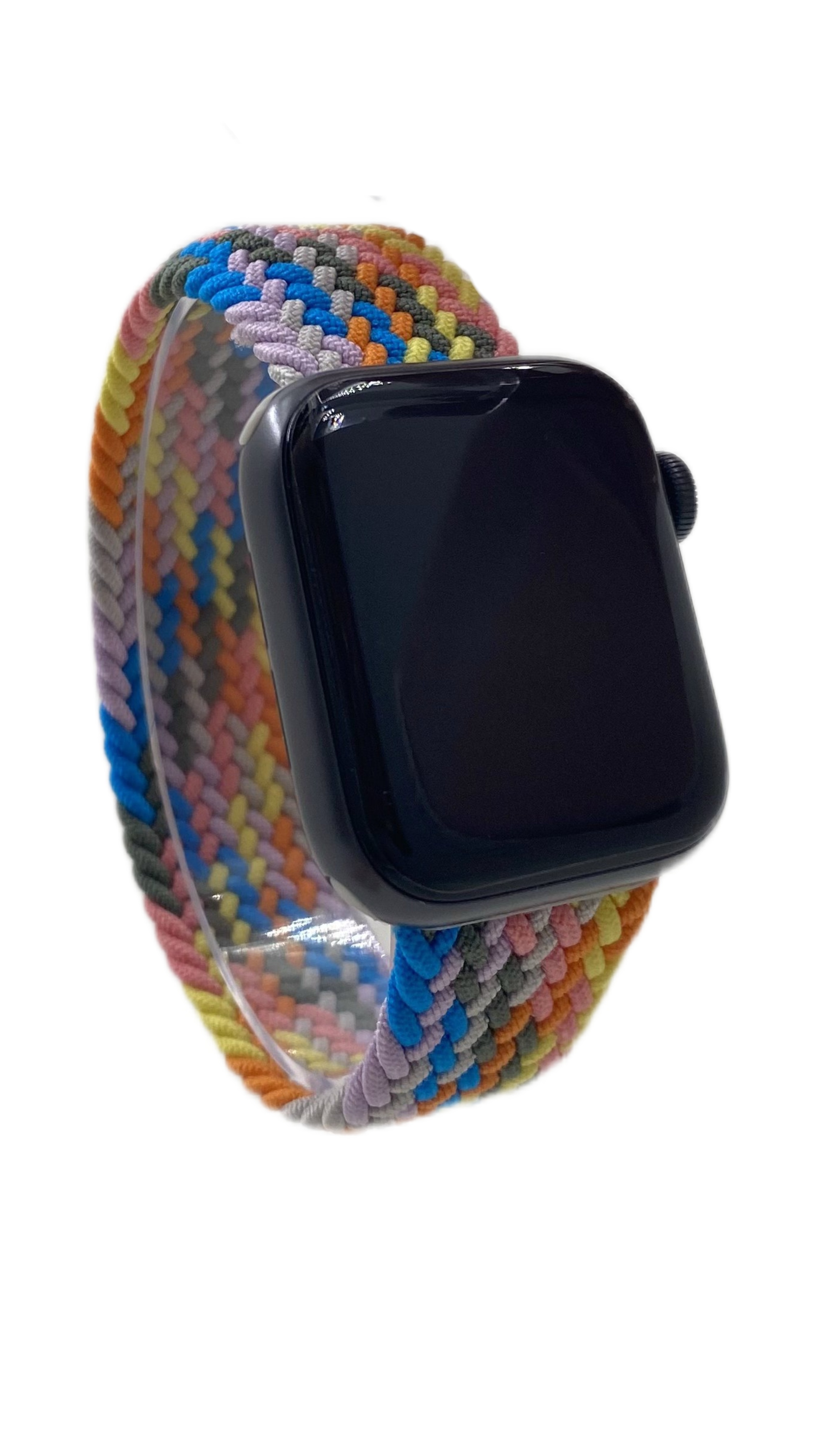 Apple Нейлоновый ремешок для Apple Watch 1-9/SE/SE2/SE3 (38/40/41 мм), 10/11/S10/S11, 42 мм без застежки, разноцветный, размер S