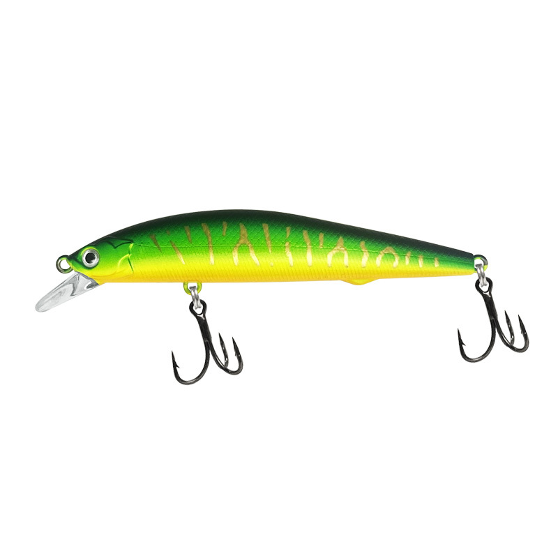 ГиперМол Воблер для рыбалки Minnow, 10 см/10 г зеленый узор