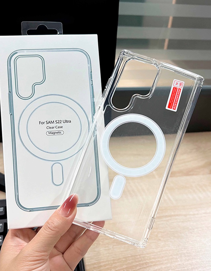 Samsung Прозрачный чехол для Samsung Galaxy S22 Ultra с зарядкой MagSafe