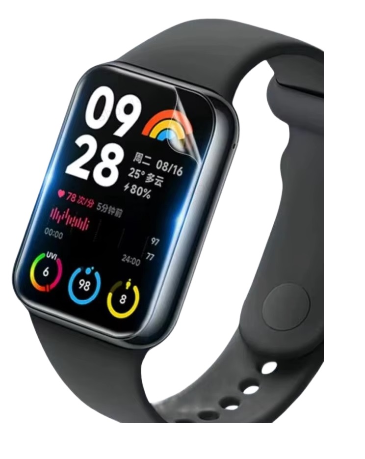 Xiaomi Защитная гидрогелевая пленка для Xiaomi Smart Band 8 Pro 8 шт