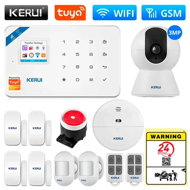 Kerui Tuya W181 (набор 9) Wi-Fi GSM, управление с телефона, масштабируемая