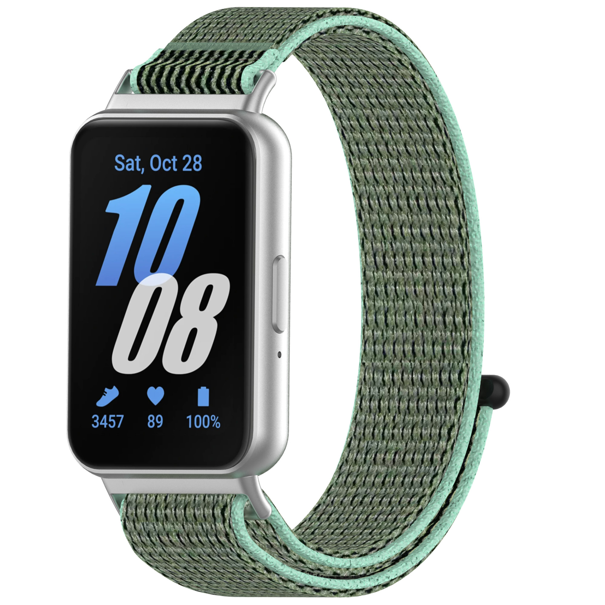 Samsung Ремешок на липучке для Samsung Galaxy Fit 3 зеленый