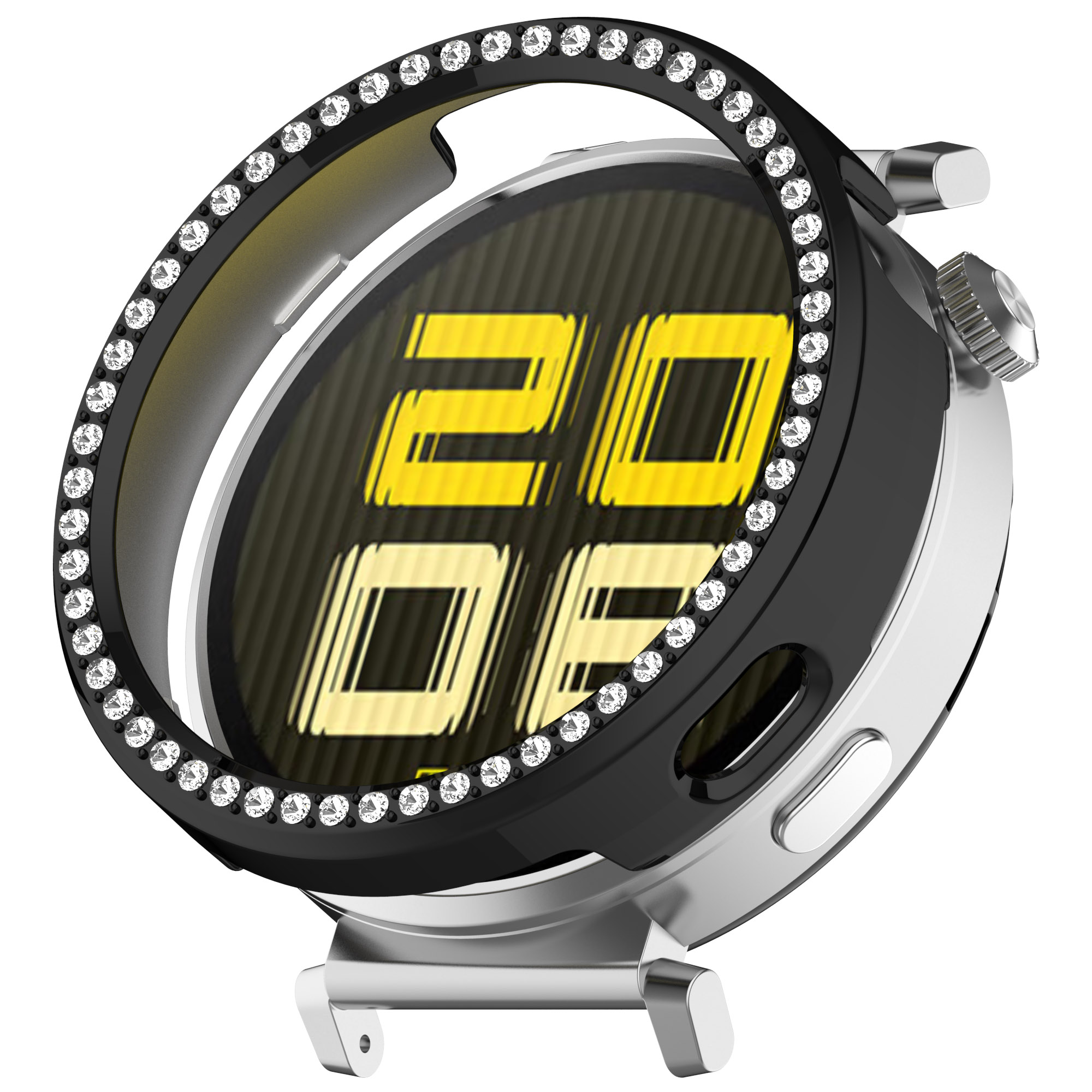 Huawei Жесткий защитный чехол со стразами для Huawei Watch GT 4/ GT 5, 41 мм черный