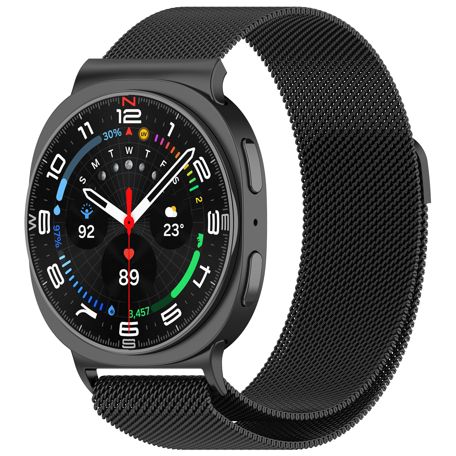 Samsung Магнитный ремешок миланская петля для Samsung Galaxy Watch 8/8 Classic черный