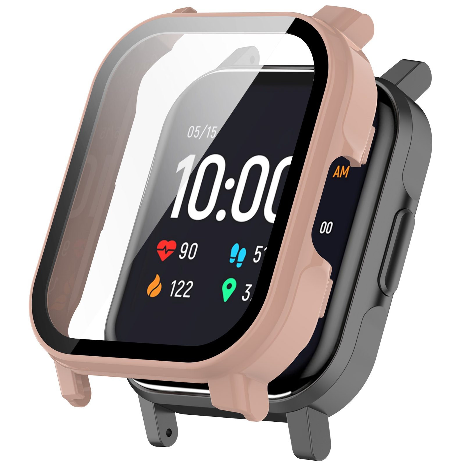 Haylou Жесткий защитный чехол для Haylou Watch LS02 розовый