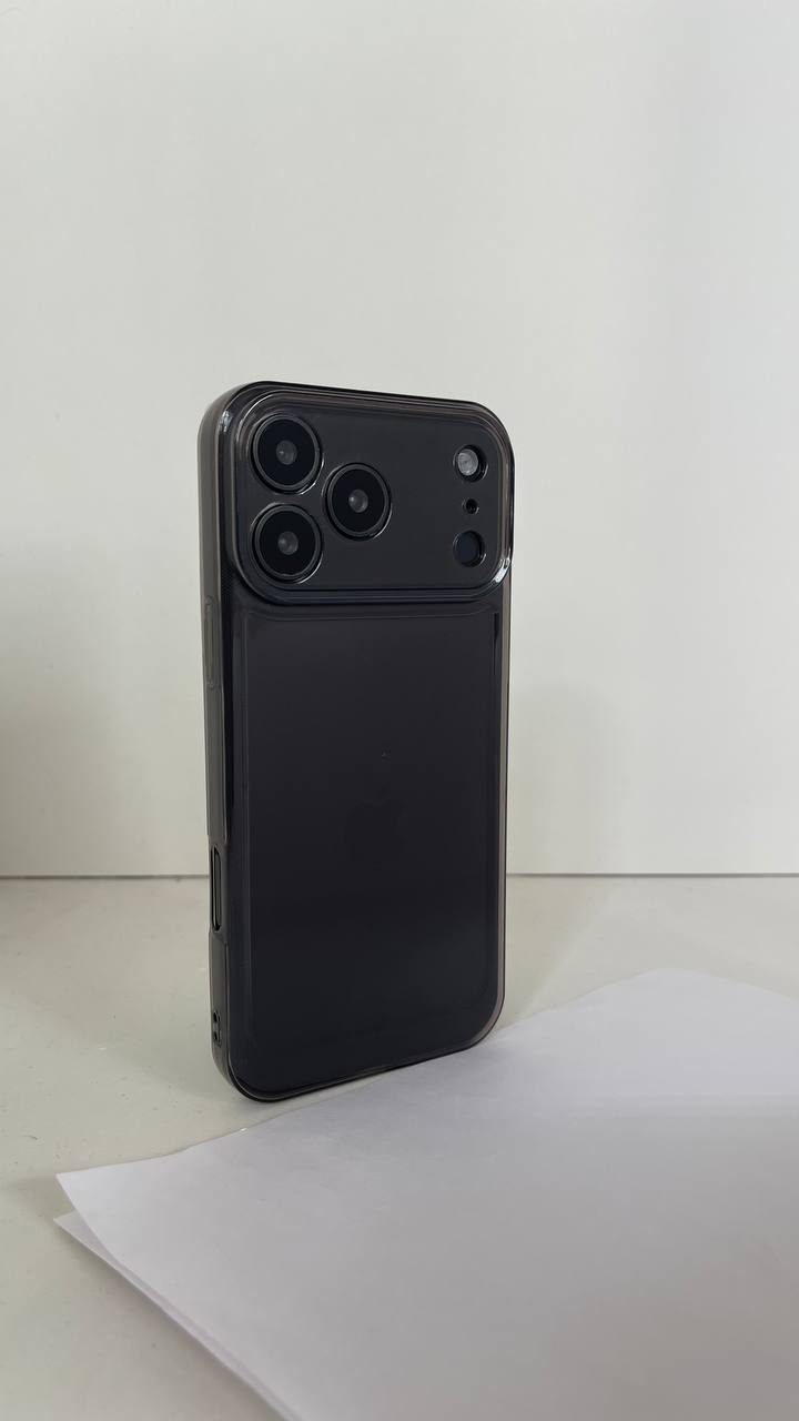 Apple Мягкий силиконовый чехол для iPhone 17 Pro Max черный