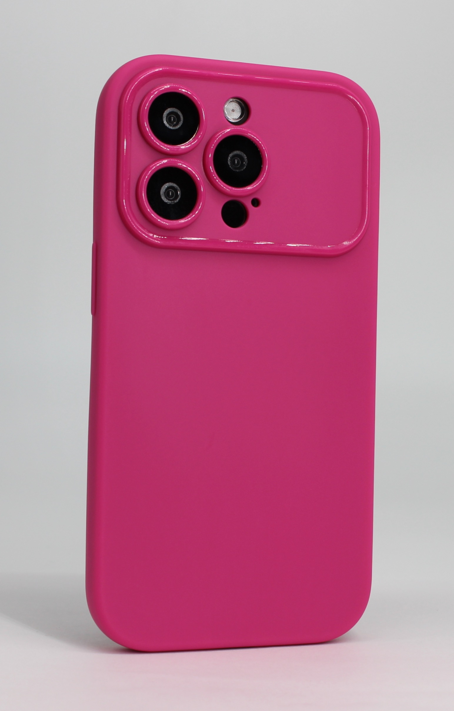 Apple Матовый мягкий чехол для iPhone 14 Pro ярко-розовый