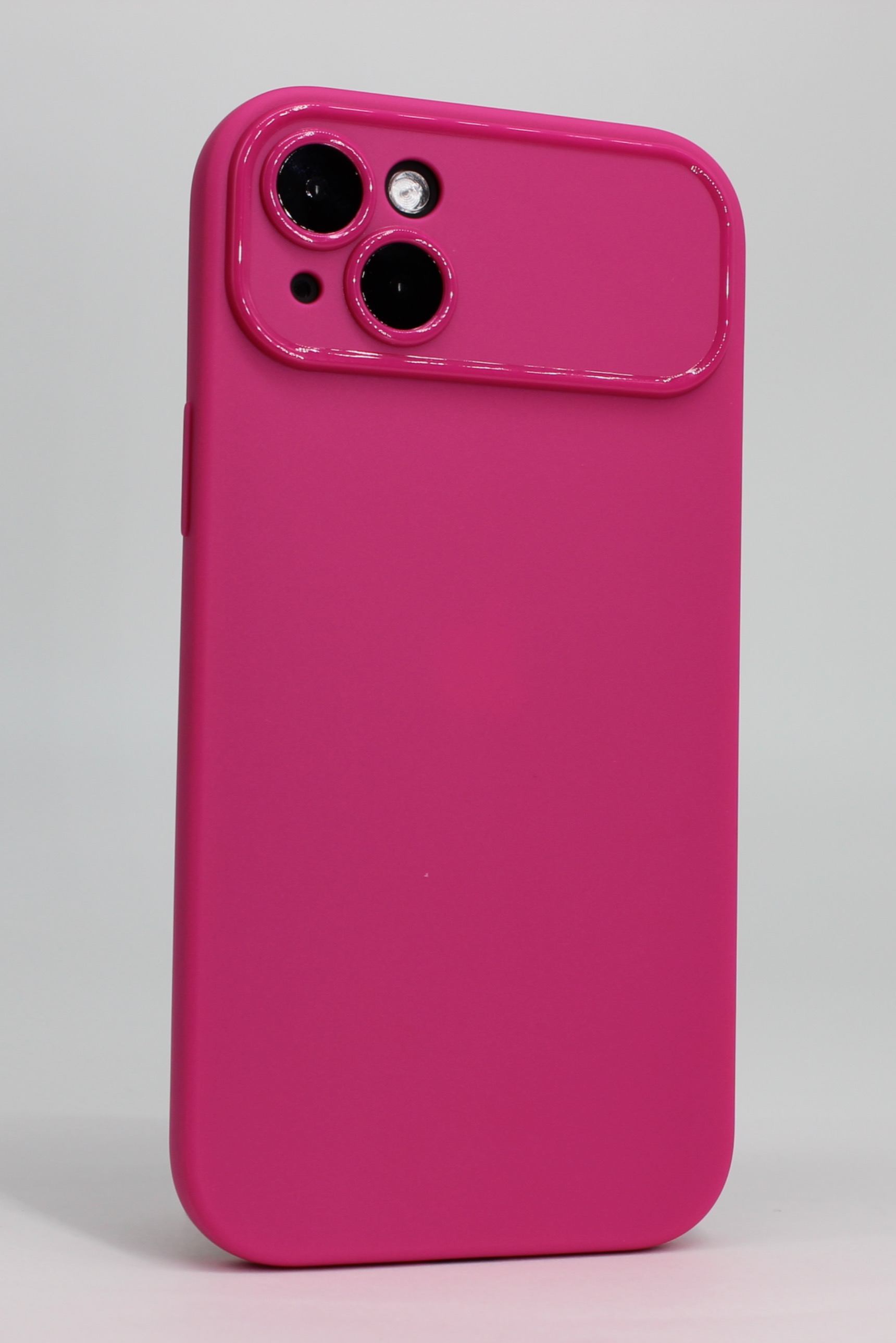 Apple Матовый мягкий чехол для iPhone 14 Plus ярко-розовый