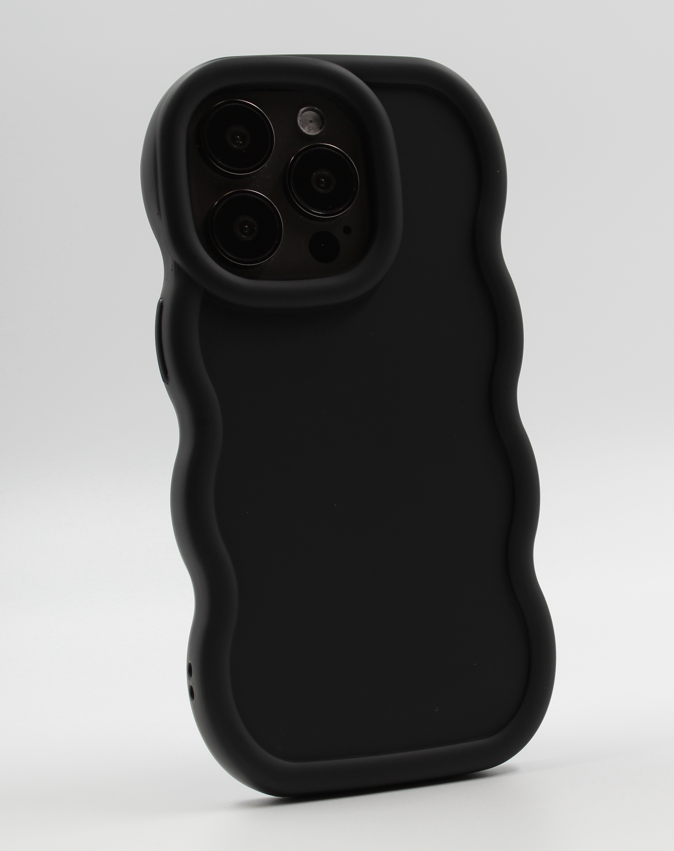 Apple Мягкий чехол с большой волной для iPhone 12 Pro Max черный