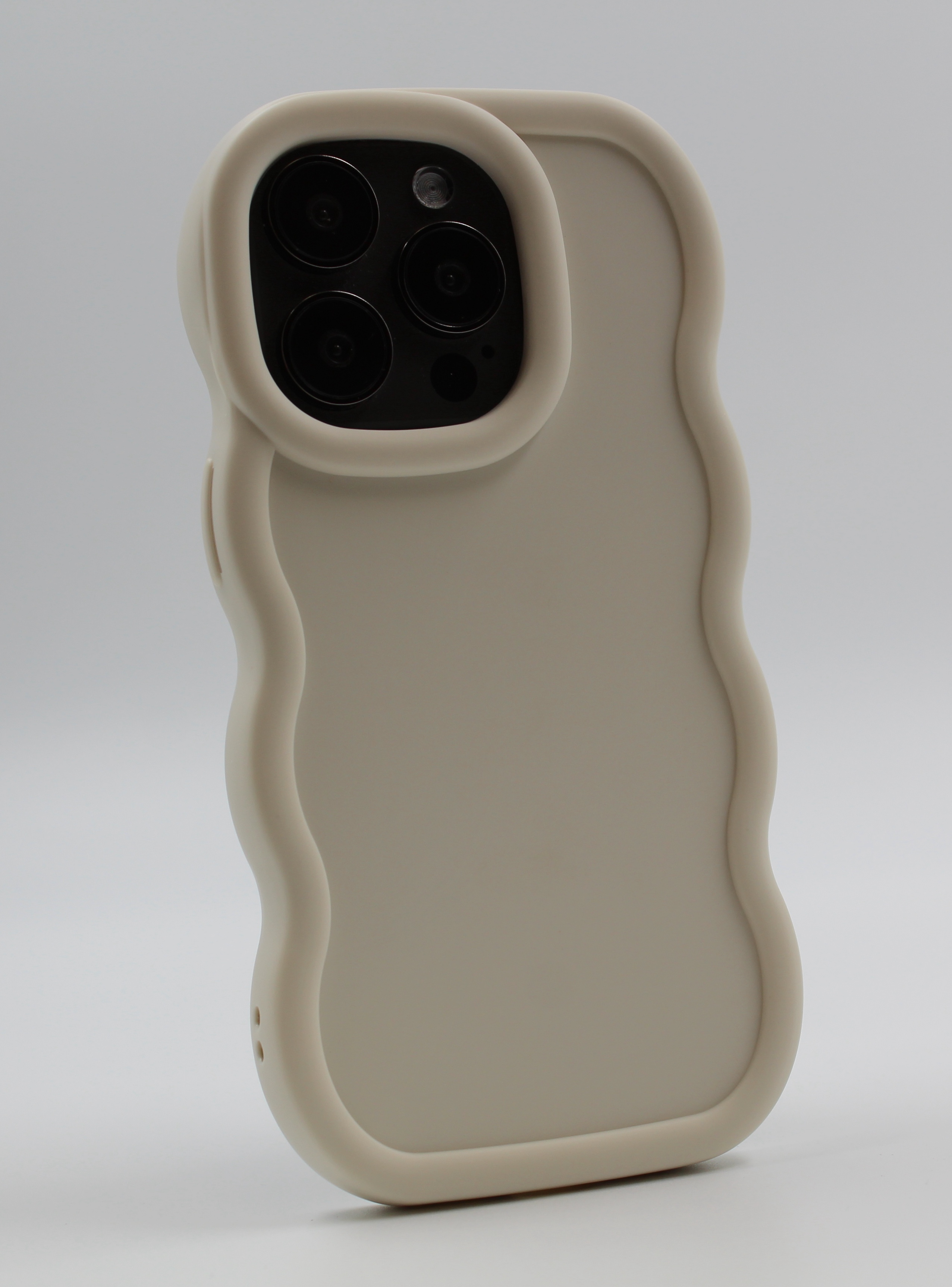 Apple Мягкий чехол с большой волной для iPhone 14 Pro лунный