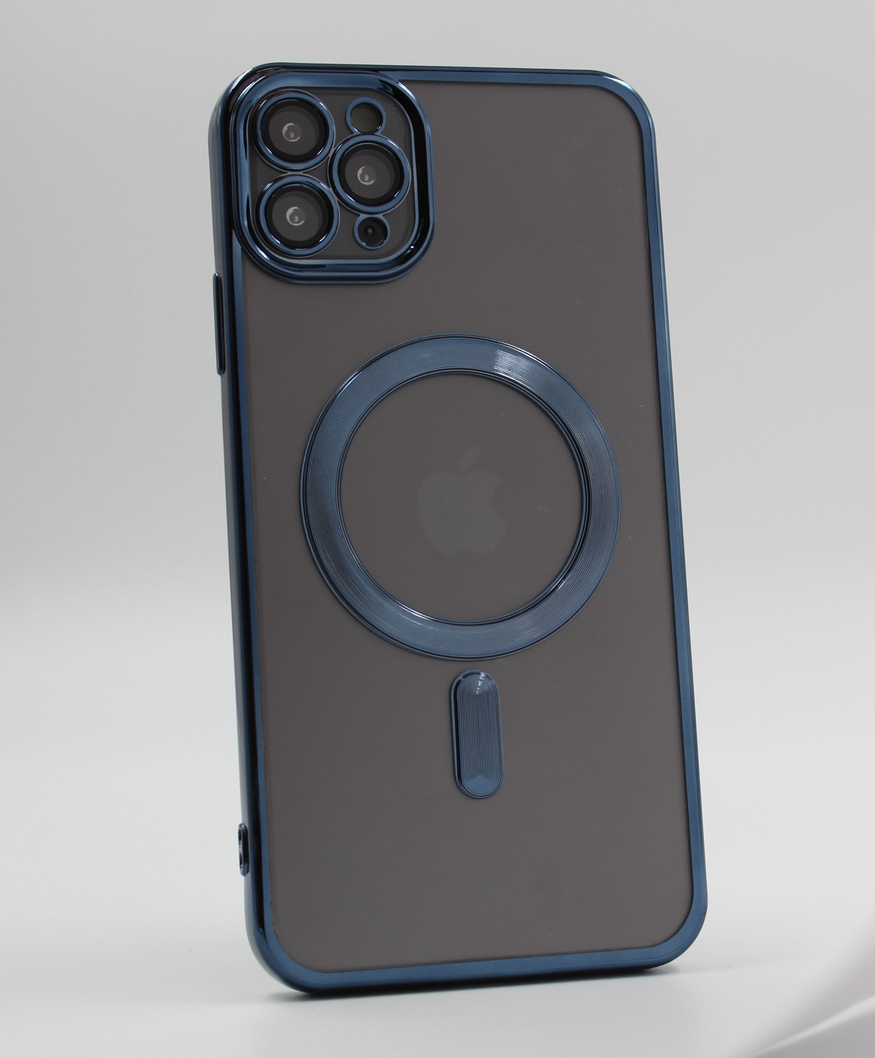 Apple Прозрачный чехол с глянцевой рамкой для iPhone 11 Pro, MagSafe темно-синий