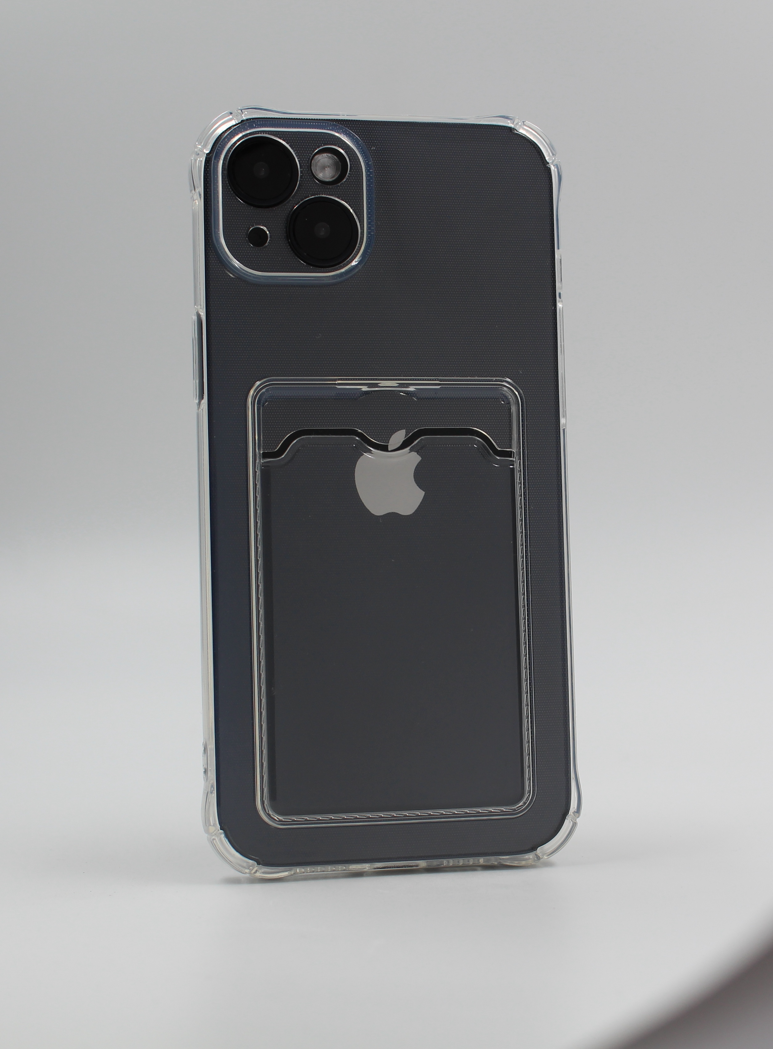 Apple Противоударный чехол с картхолдером для iPhone 13 прозрачный