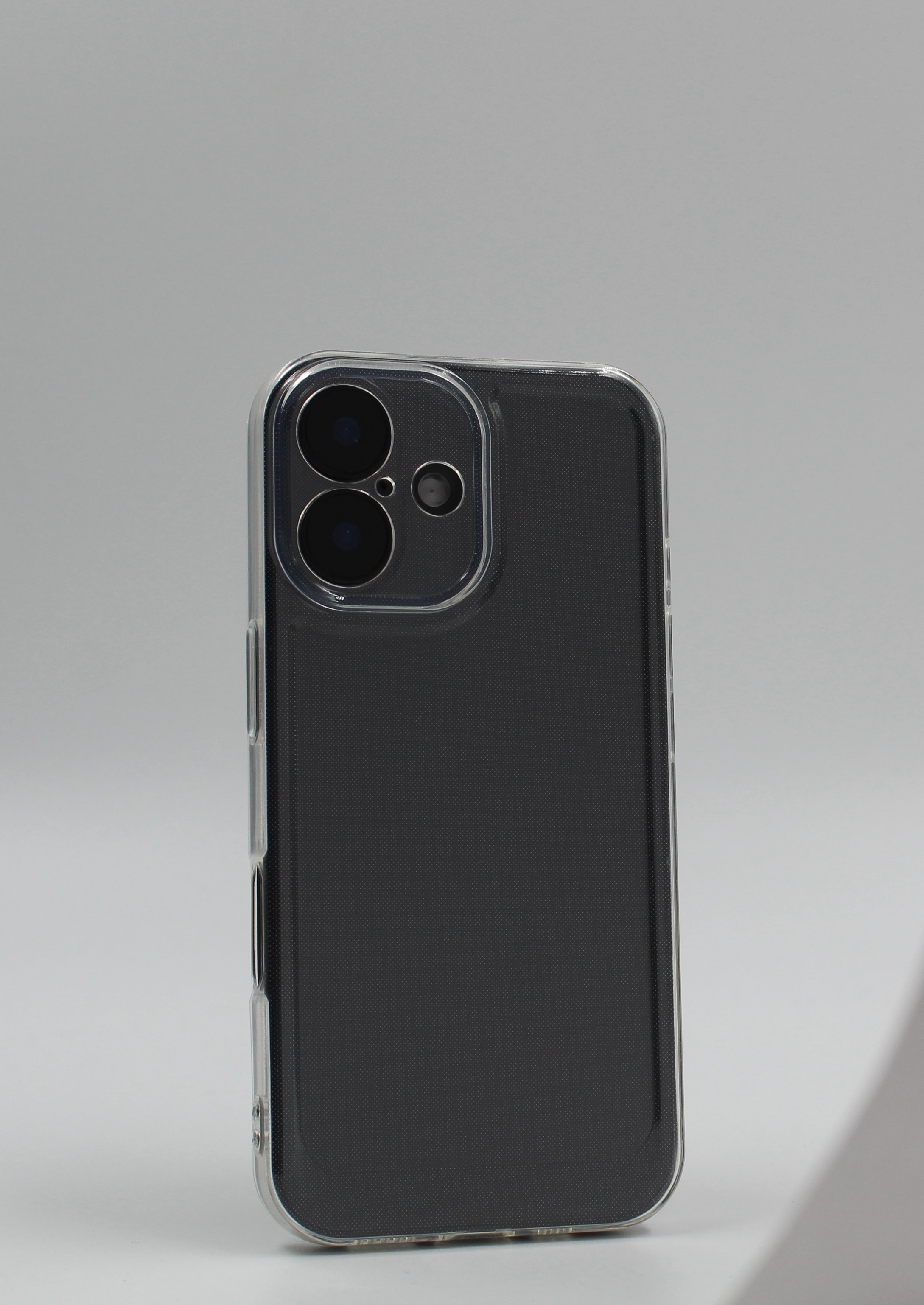 Apple Мягкий силиконовый чехол для iPhone 16 прозрачный