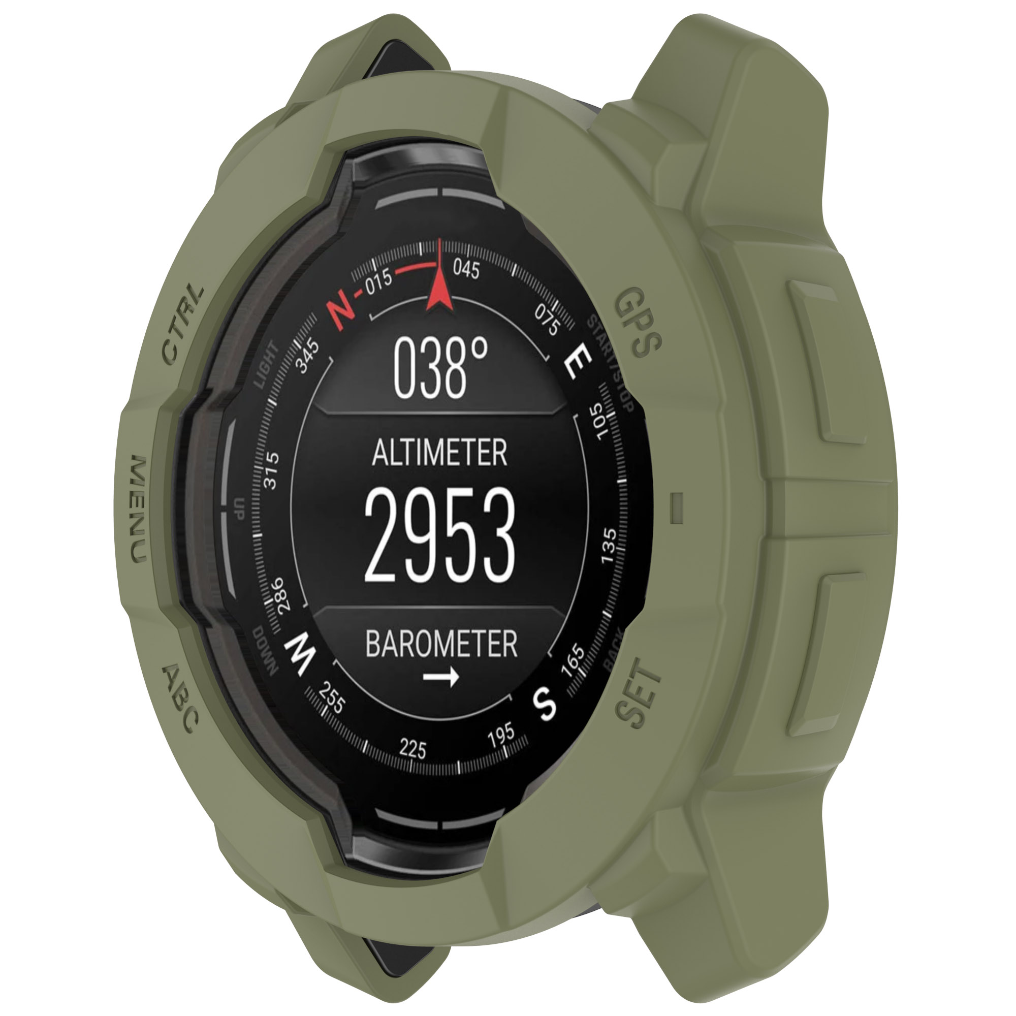 Garmin Силиконовый защитный чехол для Garmin Instinct 3, 45 мм зеленый