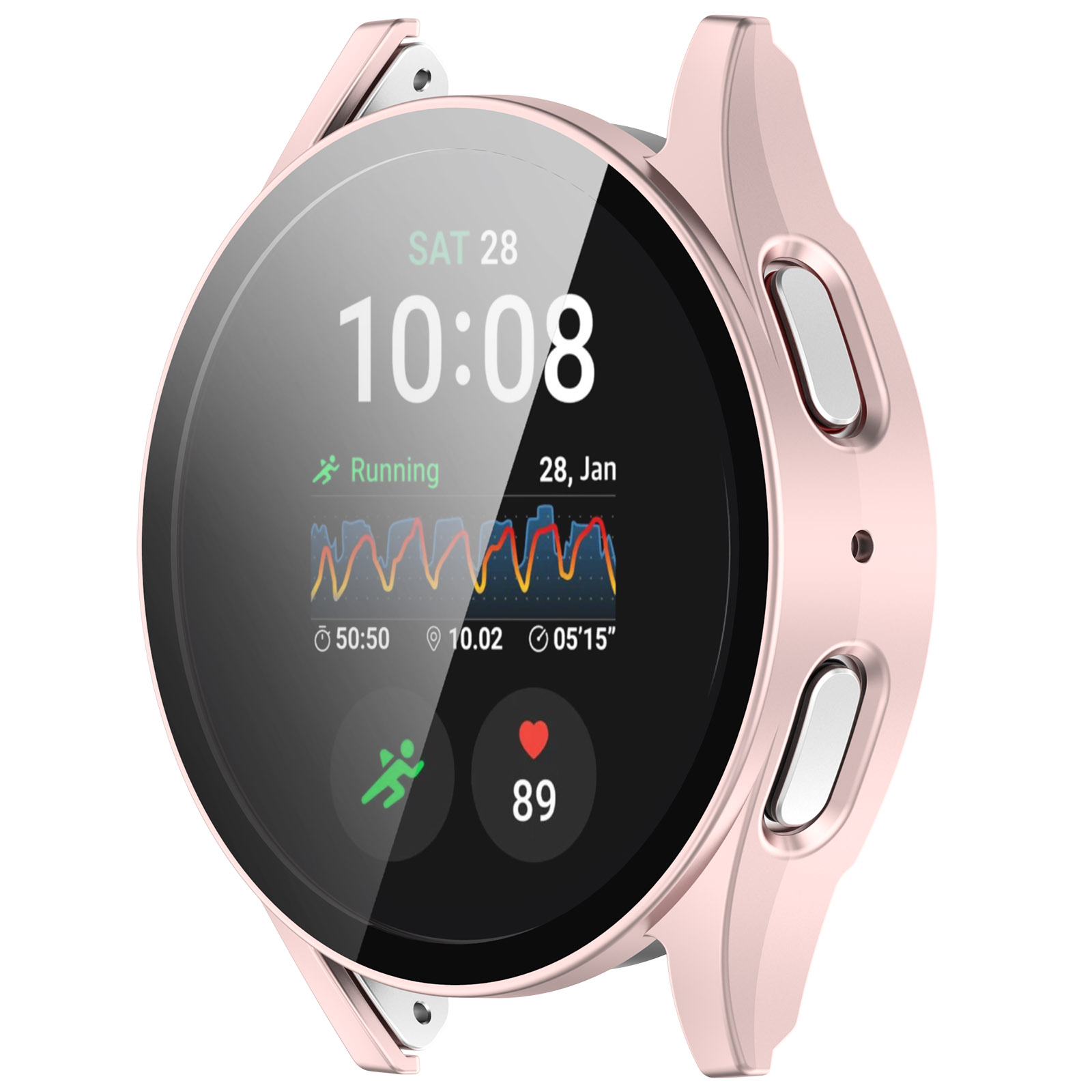 Samsung Защитный чехол для Samsung Galaxy Watch 7, 40 мм розовый матовый