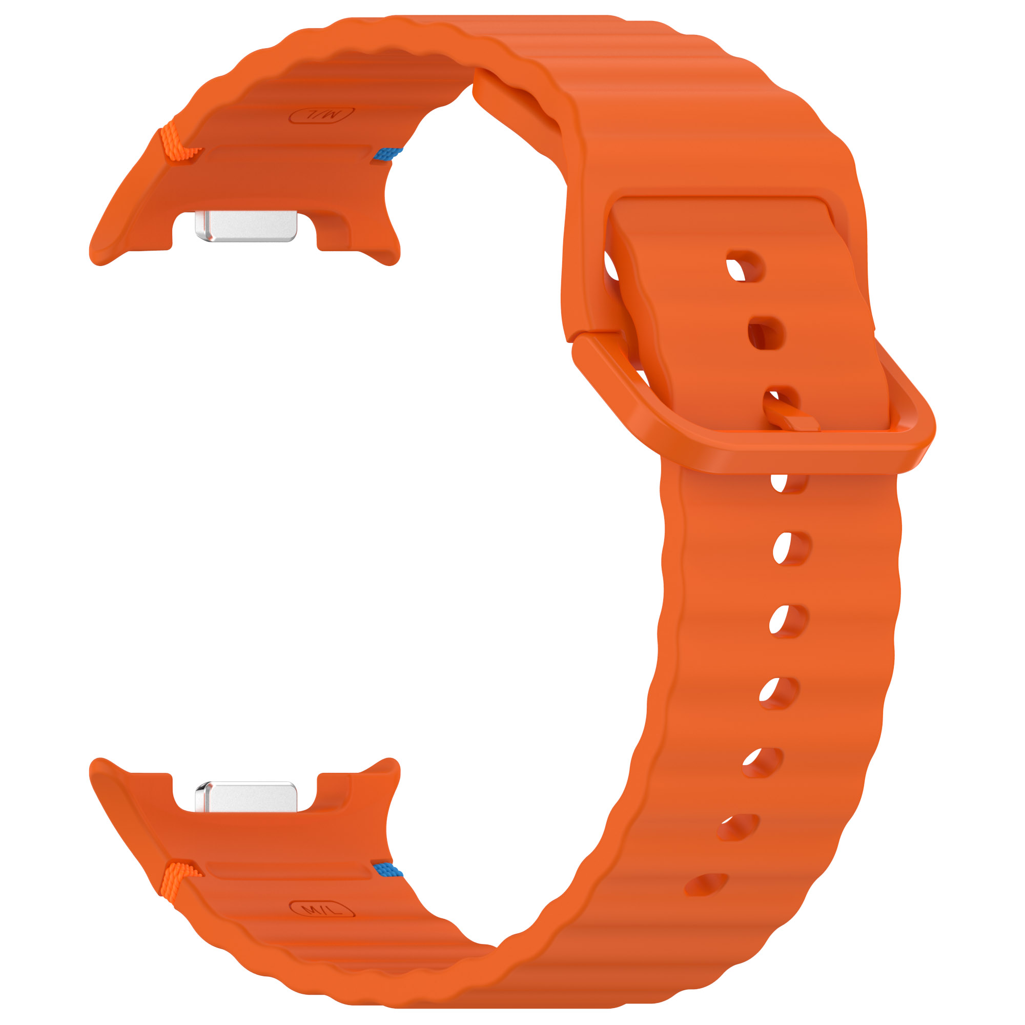 Samsung Силиконовый ремешок океанская волна для Samsung Galaxy Watch 8/8 Classic оранжевый