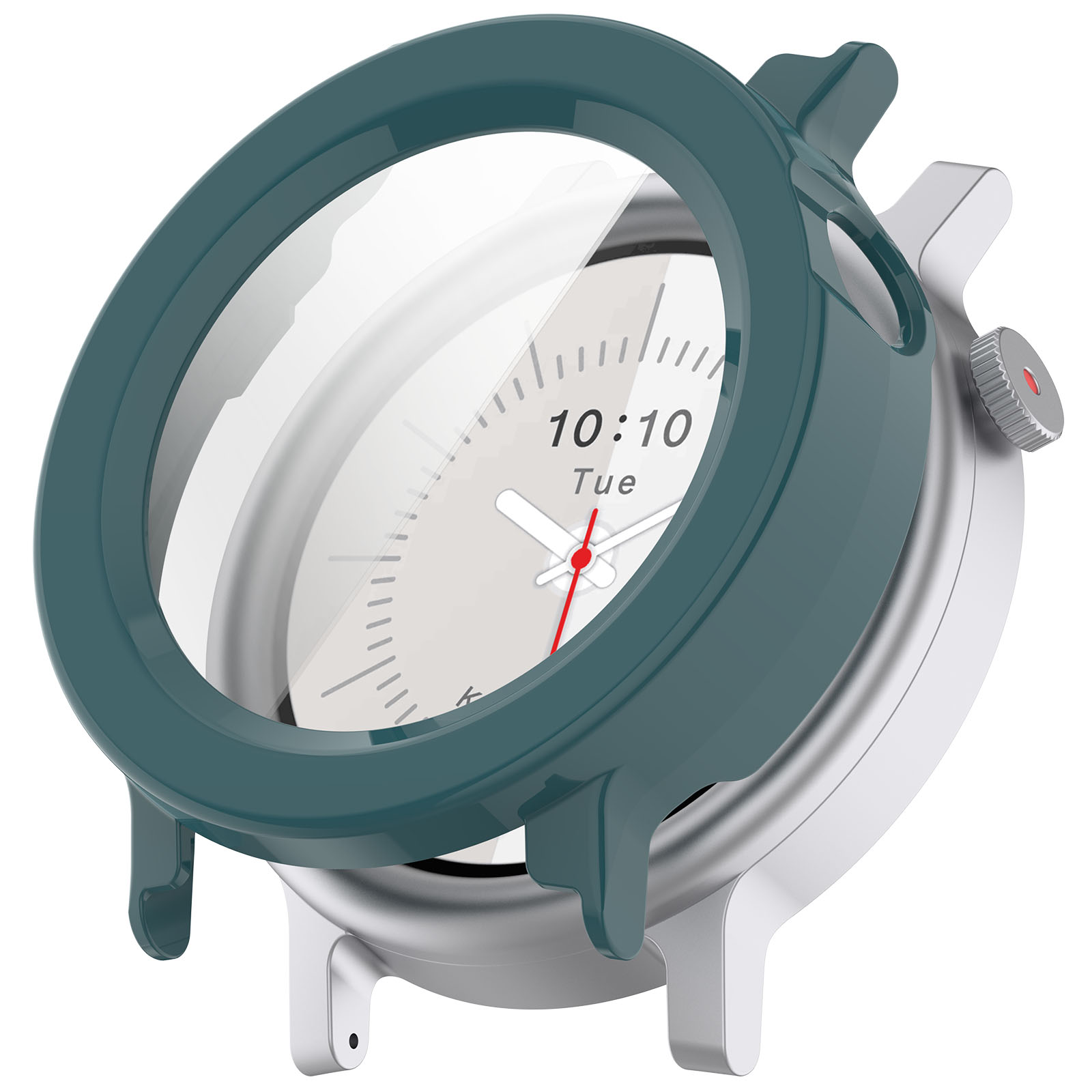 CMF Жесткий защитный чехол со стеклом для CMF Watch 3 Pro сосново-зеленый