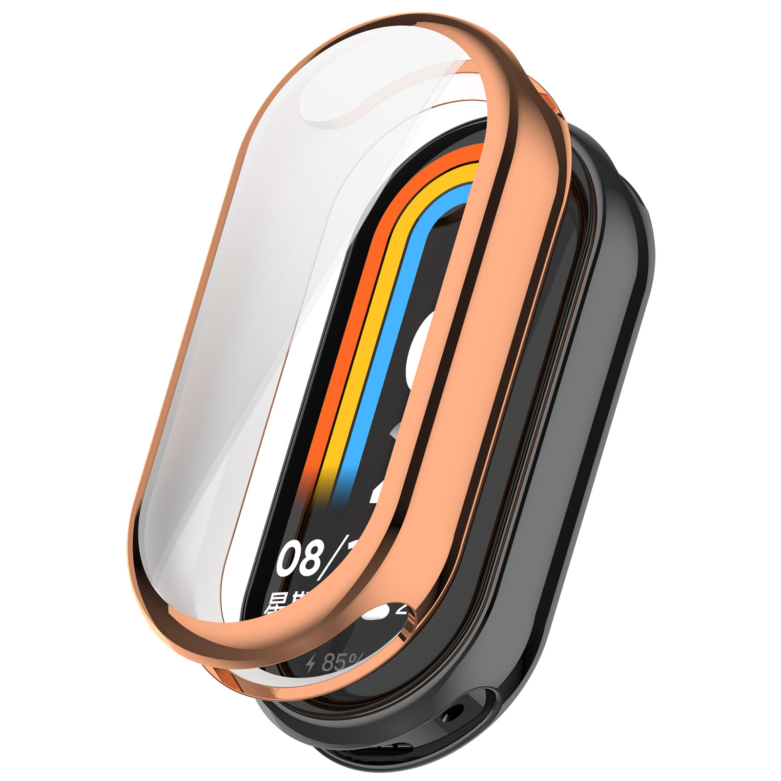 Xiaomi Мягкий защитный чехол TPU для Xiaomi Mi Band 9 розовое золото
