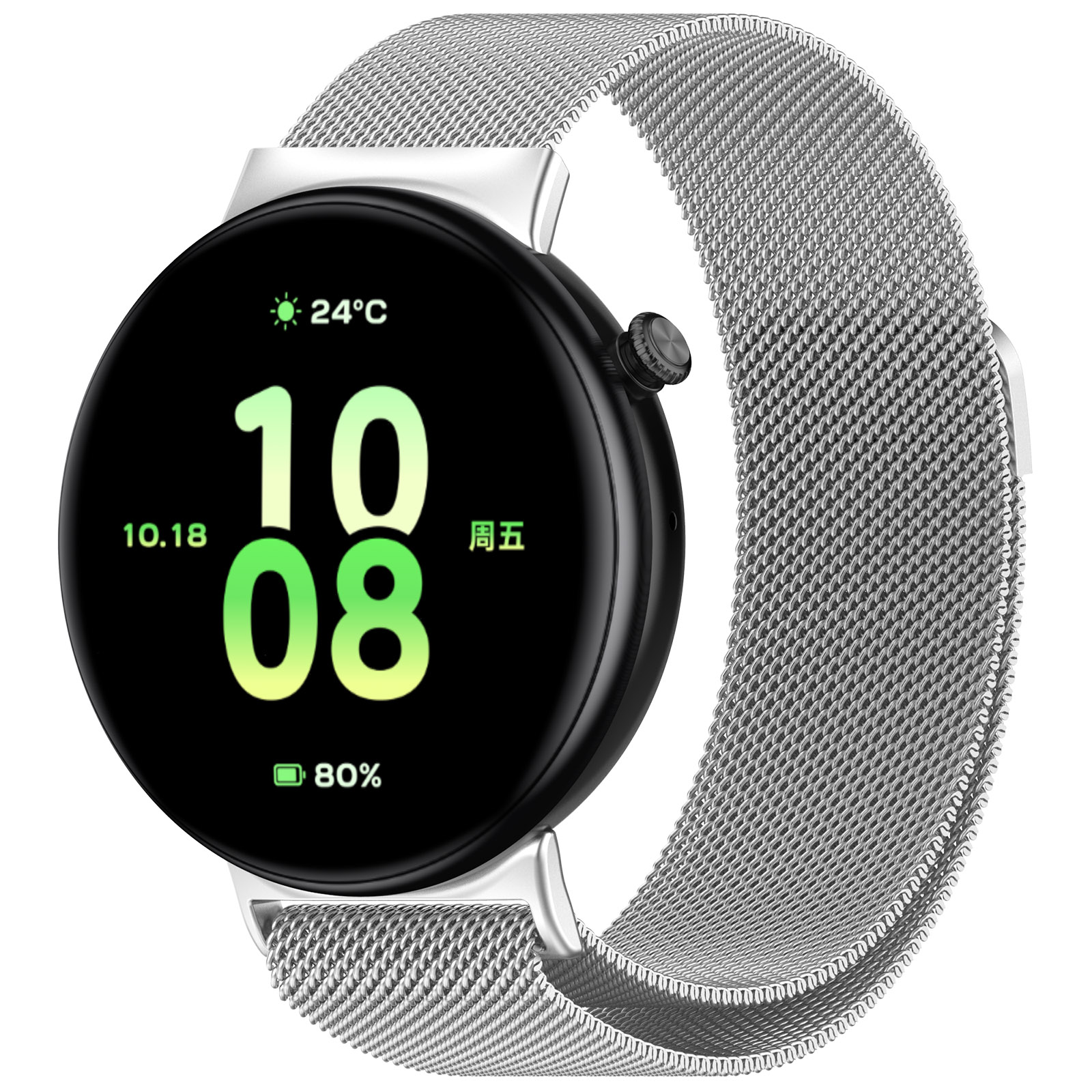 Honor Ремешок миланская петля для Honor Watch Fit серебристый