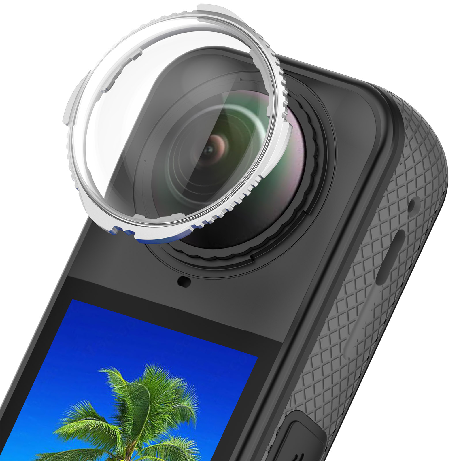 Insta360 Защитная крышка для объектива видеокамеры Insta360 X5, 2шт серебристая