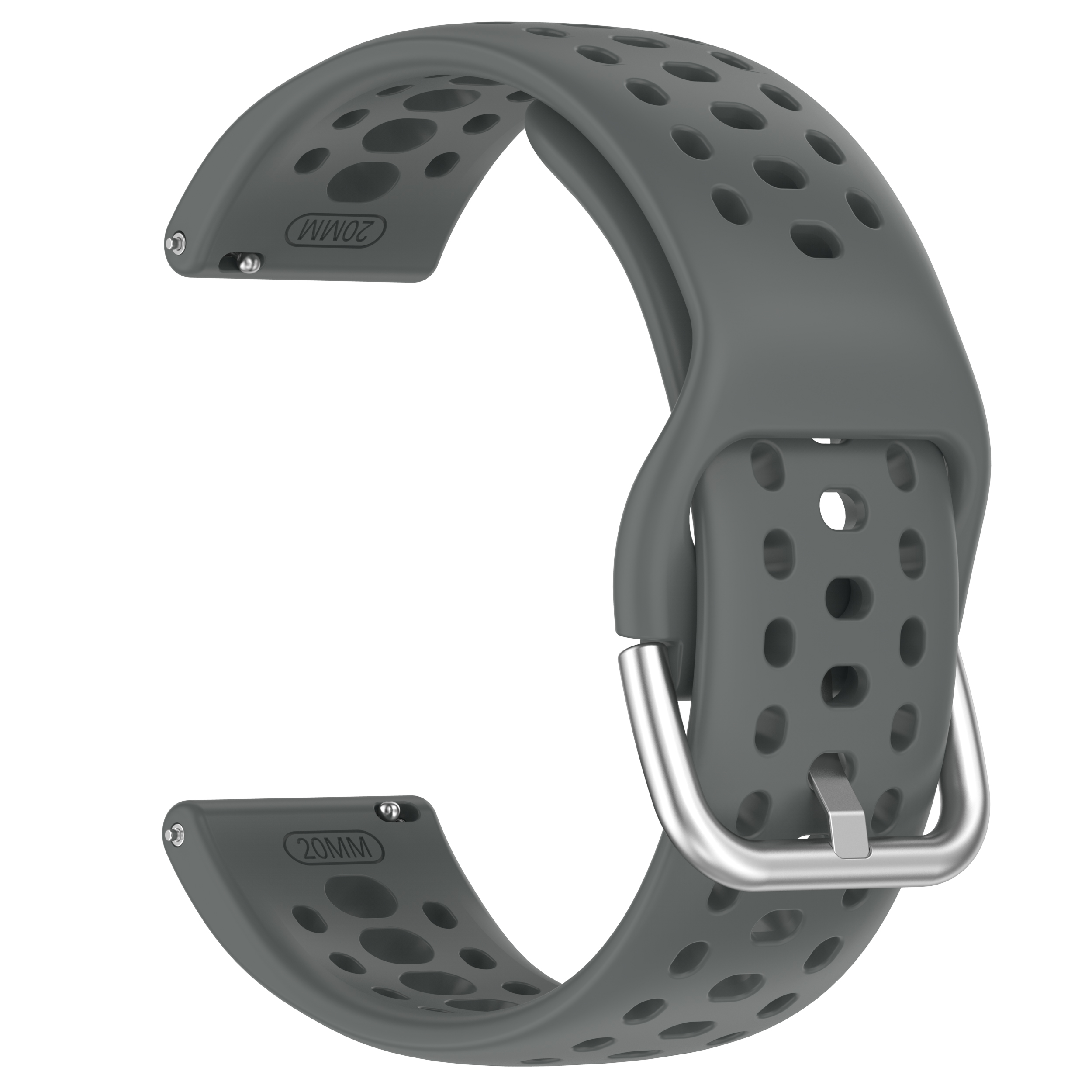 Amazfit Дышащий силиконовый ремешок для Amazfit Active 2 темно-серый