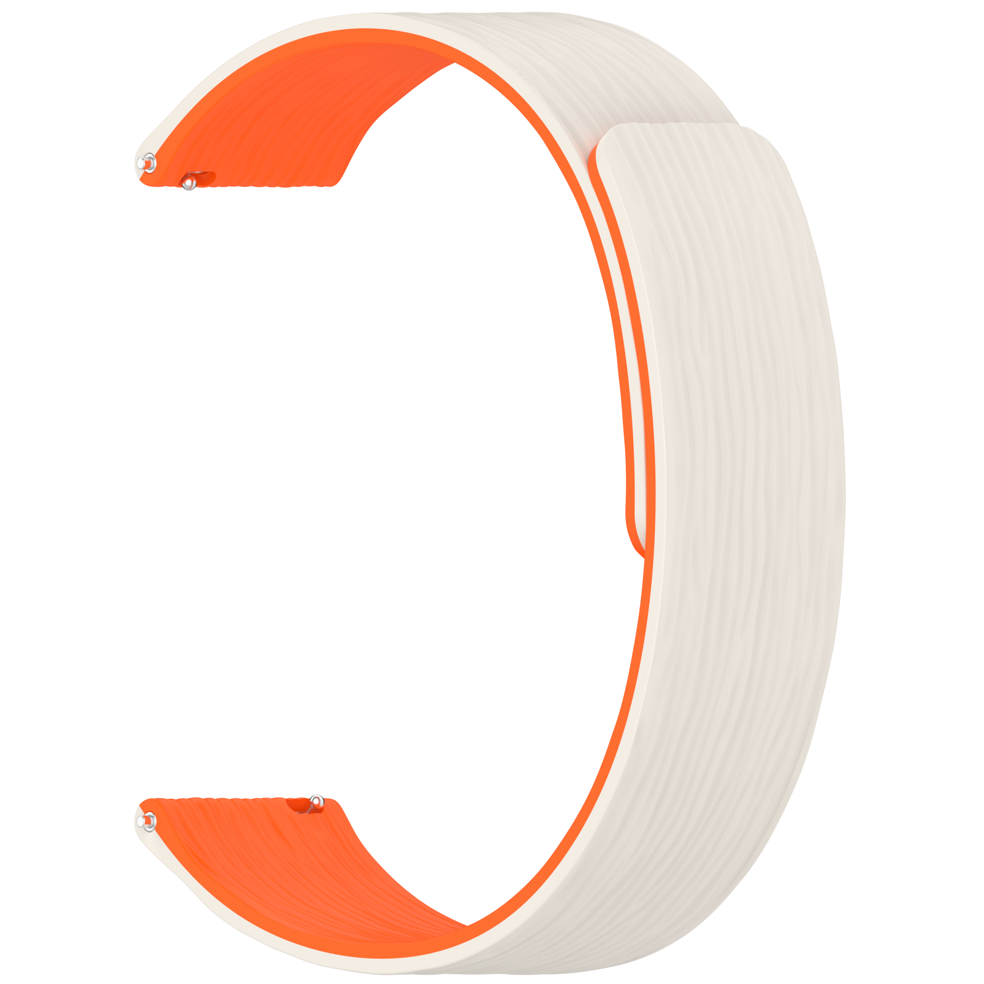 Xiaomi Универсальный магнитный силиконовый ремешок для Huawei Watch GT 6 Pro 46 мм/Amazfit T-Rex 3 Pro/Redmi Watch 5 Active, 22 мм лунно-оранжевый