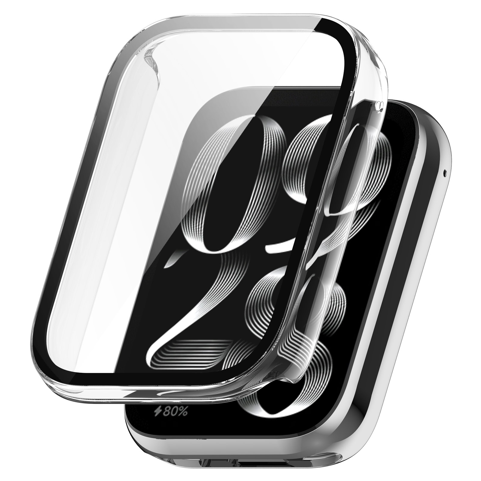 Xiaomi Чехол-бампер 360 градусов для Xiaomi Mi Band 9 Pro прозрачный