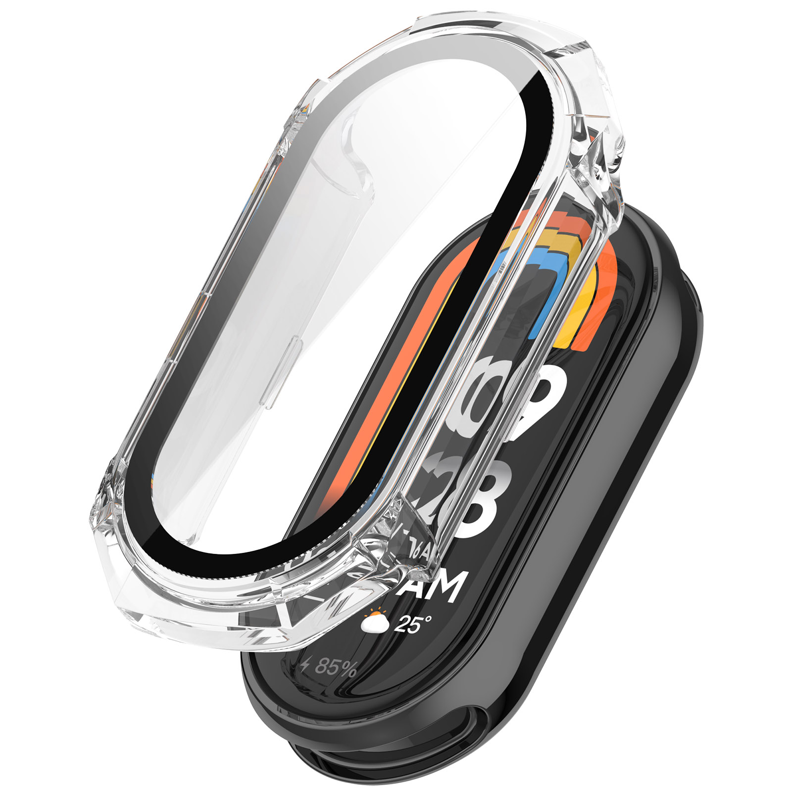 Xiaomi Защитный чехол для Xiaomi Mi Band 9, бронированный прозрачный