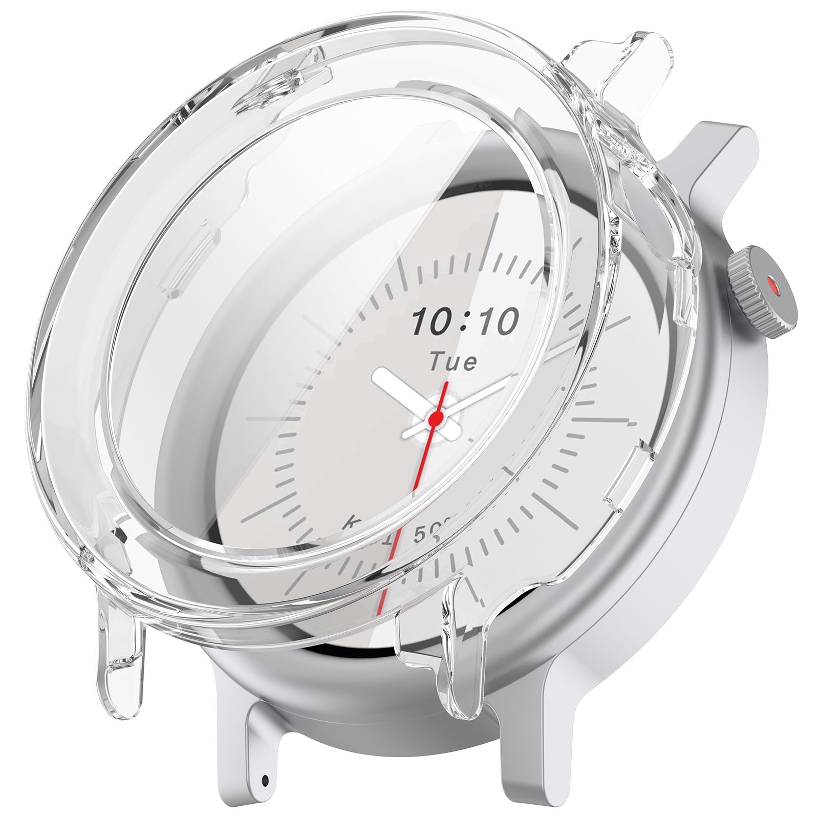 CMF Жесткий защитный чехол со стеклом для CMF Watch 3 Pro прозрачный