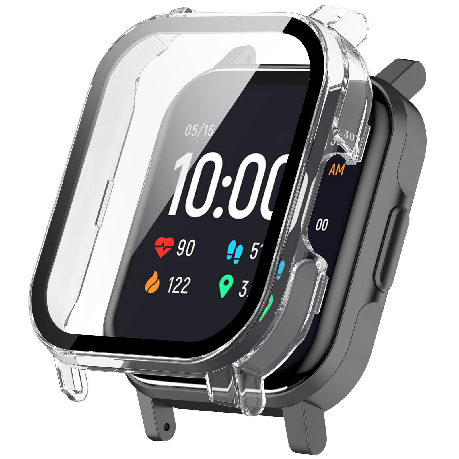 Haylou Жесткий защитный чехол для Haylou Watch LS02 прозрачный